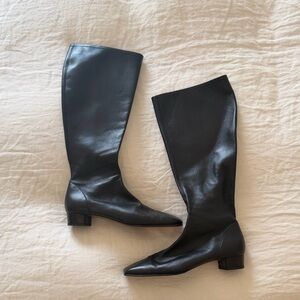 BY FAR Edie Boot, black leather